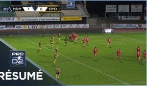 PRO D2 - Résumé Stade Montois-Oyonnax Rugby-: 23-23 - J5 - Saison 2020/2021