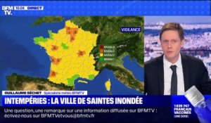 Intempéries : la ville de Saintes inondée - 06/02