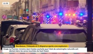 Bordeaux - Grosse explosion dans le centre-ville, sans doute provoquée par une fuite de gaz - D'importants moyens de secours sont sur place