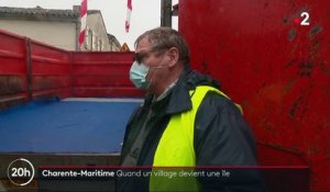 Crue en Charente-Maritime : un village se transforme en île