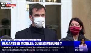 Selon Olivier Véran, le nombre de cas de variants en Moselle "est désormais estimé à plus de 100 nouveaux cas par jour"
