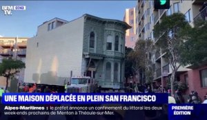 Une immense maison victorienne déménage sur des roues en plein San Francisco