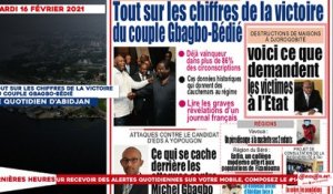 Le titrologue du Mardi 16 février 2021/ Tout sur les chiffres de la victoire du couple Gbagbo-Bédié