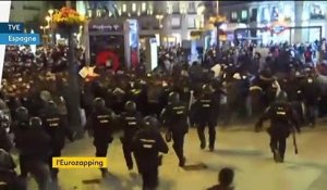 Eurozapping : scènes d'émeutes en Espagne et drame sur les réseaux sociaux en Belgique