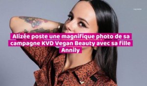 Alizée poste une magnifique photo de sa campagne KVD Vegan Beauty avec sa fille Annily