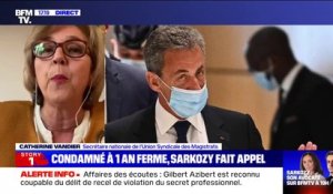 Nicolas Sarkozy condamné: pour Catherine Vandier (Union syndicale des magistrats), "la justice ne fait aucun règlement de compte"