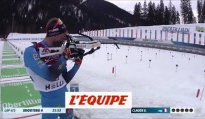 E. Claude remporte la poursuite, Perrot 2e - Biathlon - Mondiaux juniors (H)