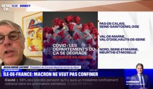 Jean-René Lecerf, président du conseil départemental du Nord: "Dans le département du Nord, un confinement global n'aurait pas de sens"