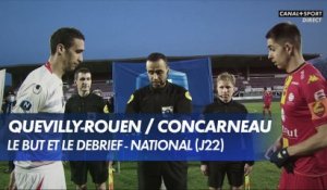 Le but et le débrief de Quevilly-Rouen / Concarneau - National (J22)