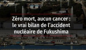 Zéro mort, aucun cancer : le vrai bilan de l’accident nucléaire de Fukushima