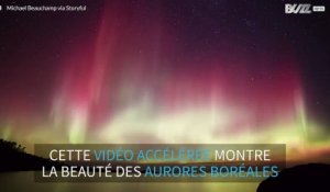 Cette vidéo accélérée la beauté des aurores boréales