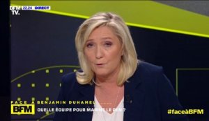 Marine Le Pen: "Je souhaite faire un gouvernement d'union nationale"