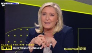 Marine Le Pen: "Je pense que le voile est (...) un outil politique d'appropriation du territoire"