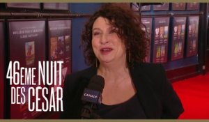 Noémie Lvovsky sur le tapis rouge des César 2021