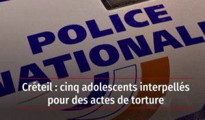 Créteil : cinq adolescents interpellés pour des actes de torture