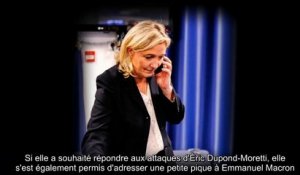 Marine Le Pen ironise sur les vacances des Macron à Brégançon