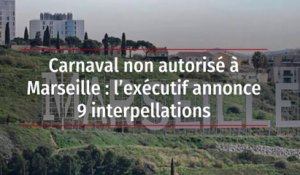 Carnaval non autorisé à Marseille : l’exécutif annonce 9 interpellations