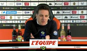 Pélissier : «On a dominé les débats» - Foot - L1 - Lorient