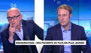 Vif échange entre le Docteur Martin Blachier, épidémiologiste, et le Docteur Jérôme Marty au sujet des patients en réanimation