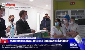 Emmanuel Macron aux soignants: "On prendra les décisions qu'on doit prendre"