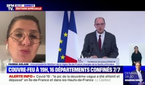 Farida Adlani sur le confinement: "Ces décisions donnent enfin une perspective, on en prend acte"