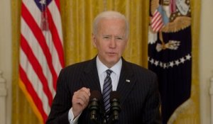 Joe Biden : "Nous atteignons les 100 millions de vaccinés aux Etats-Unis"