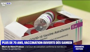 Vaccination des plus de 70 ans: 6,5 millions de personnes seront concernées dès samedi