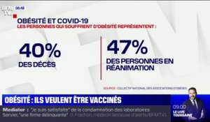 Covid-19: les personnes souffrant d'obésité demandent d'avoir à être prioritaires pour la vaccination