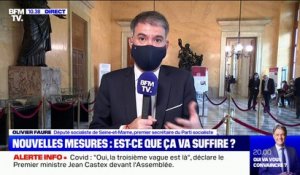 Nouvelles annonces à l'Assemblée: Olivier Faure (PS) assure qu'il ne votera pas et dénonce une "mise en scène" du gouvernement