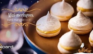 Mini-meringues, curd mangue-citron