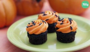 Cupcakes d'Halloween chocolat orange
