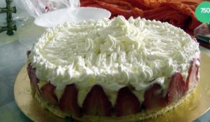 Recette Gâteau aux fraises et chantilly