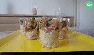 Verrine tartare de tomate au thon