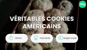 Véritables cookies américains