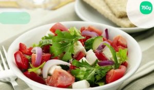 Salade de Caprice des Dieux et tomates