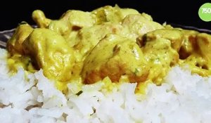 Poulet au curry et lait de coco