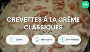 Crevettes à la crème classiques