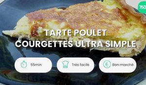 Tarte poulet courgettes ultra simple