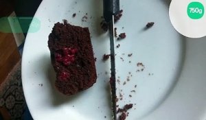 Muffins chocolat cœur framboise