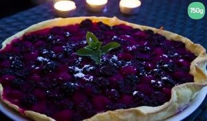 Tarte aux fruits rouges avec crème mascarpone