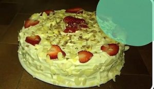 Fraisier au mascarpone vanillé