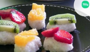 Sushi de fruits frais