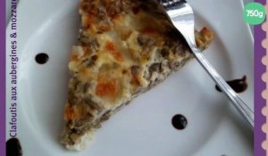 Clafoutis aux aubergines et mozzarella