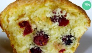 Muffins au citron et cranberries