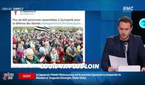 Louis va plus loin : Une manifestation pour la défense des libertés à Quimperlé - 12/04