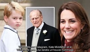 ✅ Kate Middleton et William partagent un émouvant cliché inédit du prince George et du prince Phili