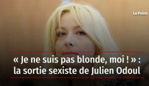 « Je ne suis pas blonde, moi ! » : la sortie sexiste de Julien Odoul