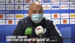 Top 14 : "On va devoir encore s’adapter", Travers réagit au report de Racing - Stade Français