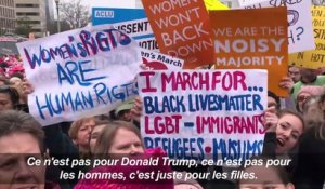 "Marche des femmes": les manifestants envahissent Washington