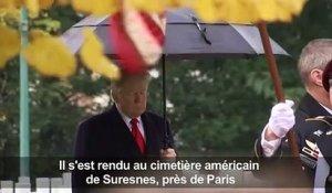 Centenaire 14-18: Trump au cimetière américain de Suresnes